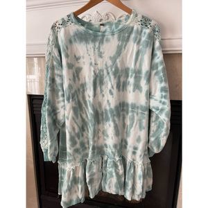 New Free People Tie Dye Pull Over sz Small